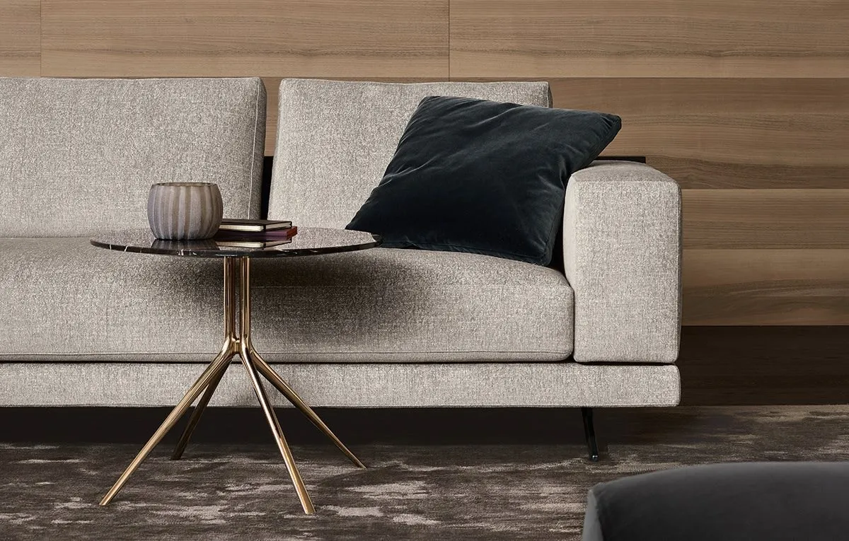 Custom Design Coffee Table with Modern Sculptural Metal Base-4