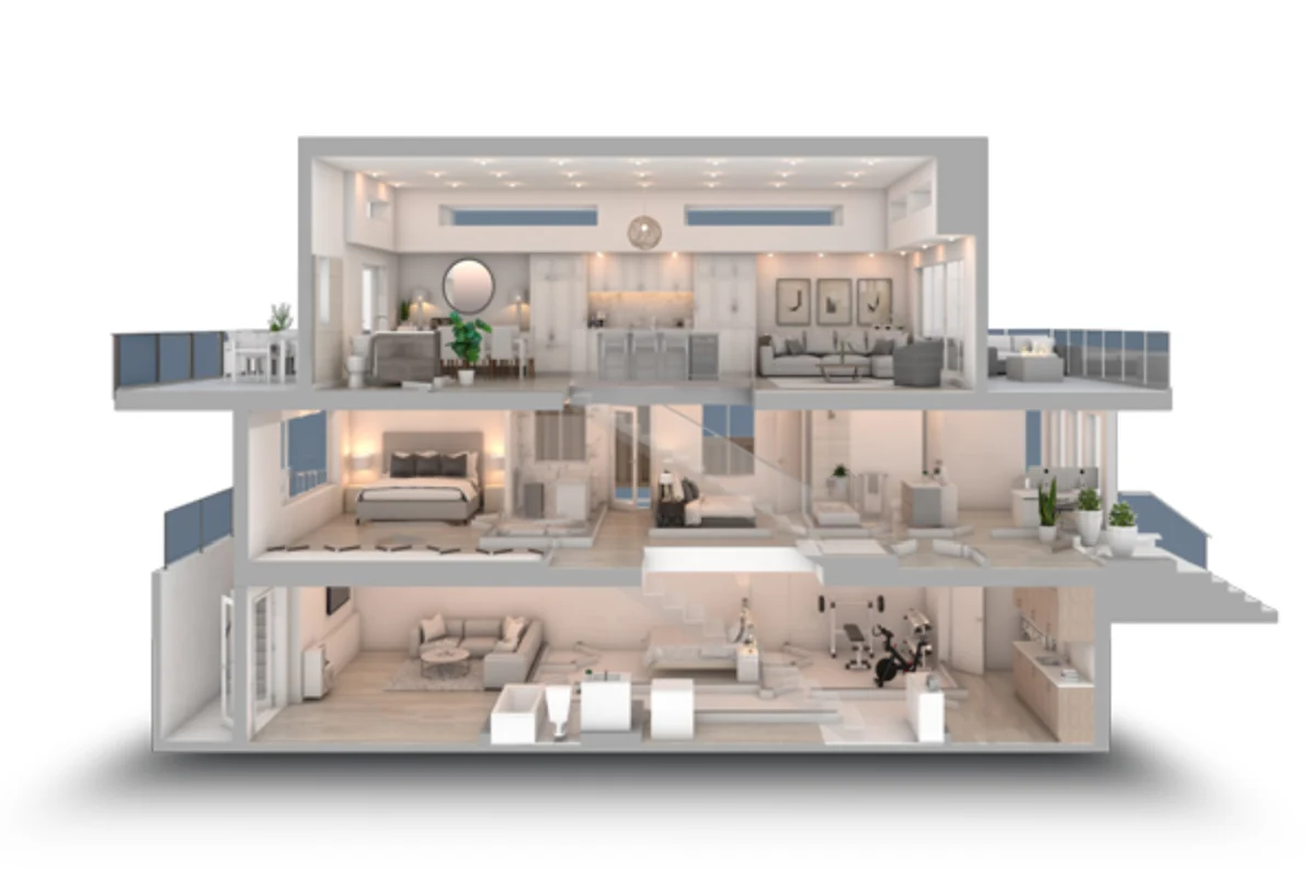 Servicios de mobiliario doméstico a medida, visualización 3D y RV