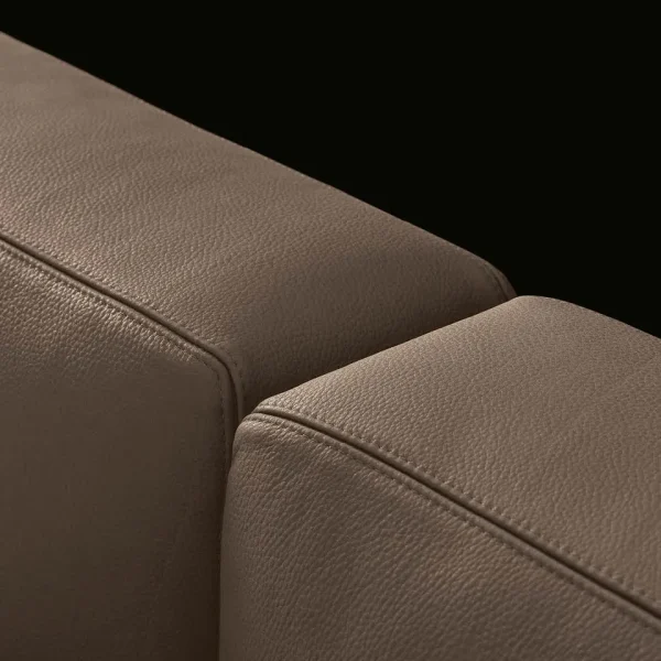 Custom King Size Bed with Soft Fabric Upholstered Headboard-2