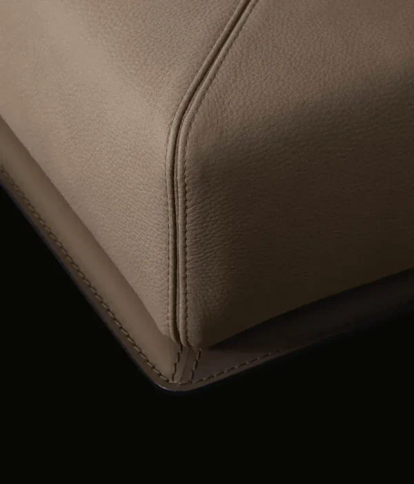 Custom King Size Bed with Soft Fabric Upholstered Headboard-3