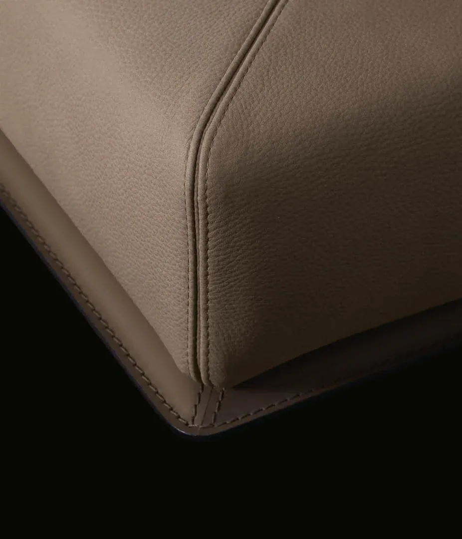 Custom King Size Bed with Soft Fabric Upholstered Headboard-3