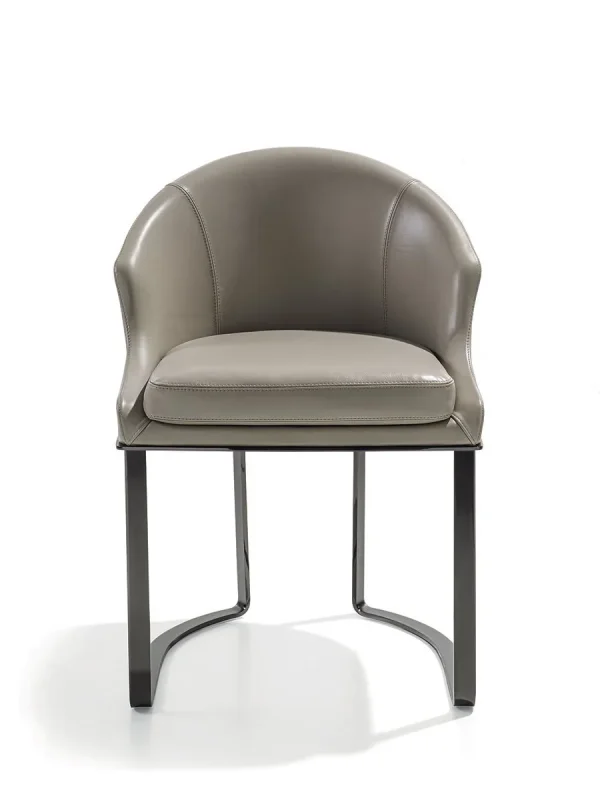 Custom Upholstered Dining Chair, Velvet Fabric Modern Design-6