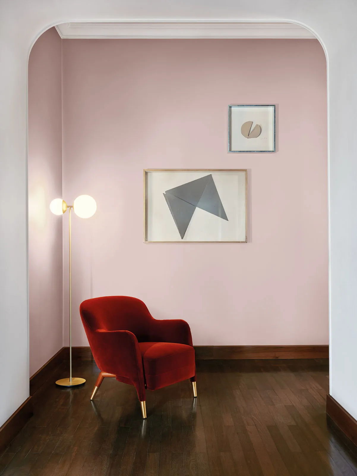 Green Fabric Custom Leisure Chair with Tapered Wooden Legs-5