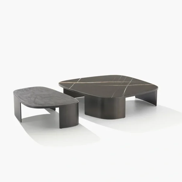 Minimalist Custom Metal Coffee Table with Industrial Design-1