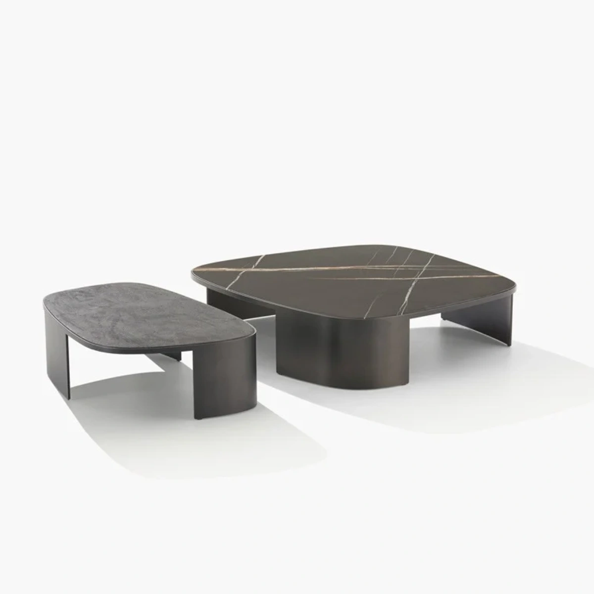 Minimalist Custom Metal Coffee Table with Industrial Design-1