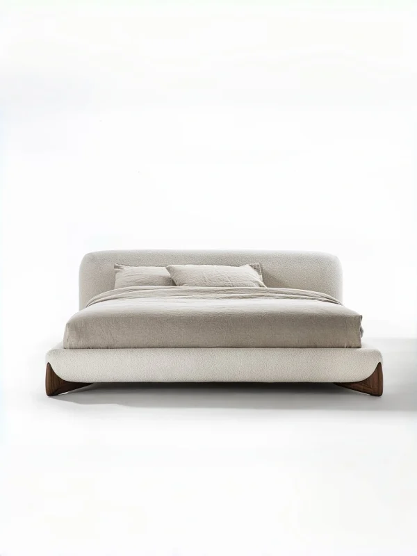Minimalist Customized Beds with Cozy Soft Fabric Design-4