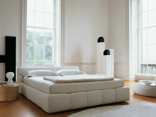 Puffy Cloud-Like Custom Design Beds with Padded Headboard-4