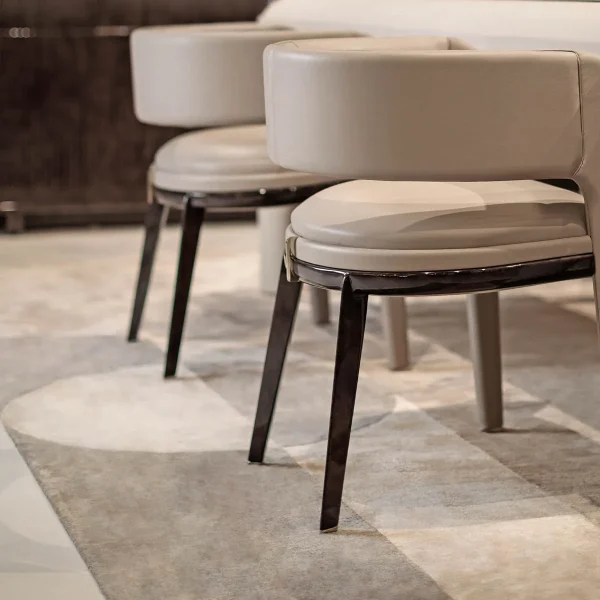 Bespoke Curved Back Dining Chair, Luxury Craftsmanship-2