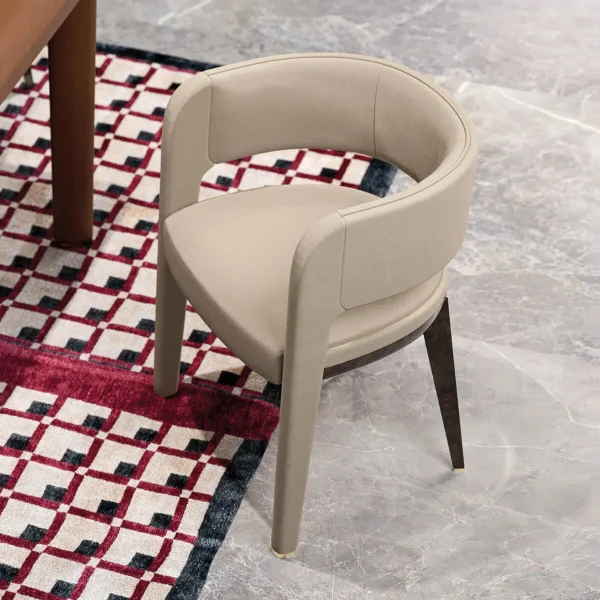 Bespoke Curved Back Dining Chair, Luxury Craftsmanship