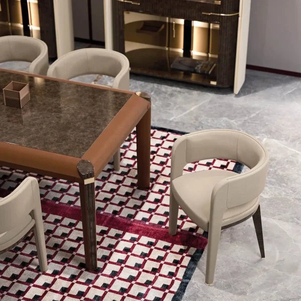 Bespoke Curved Back Dining Chair, Luxury Craftsmanship