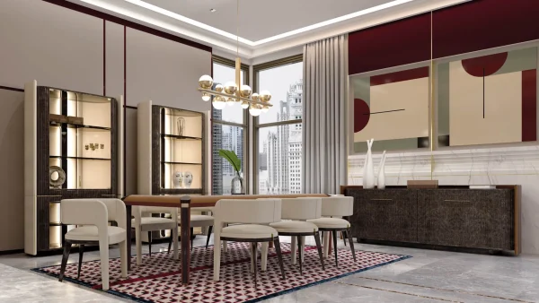 Bespoke Curved Back Dining Chair, Luxury Craftsmanship