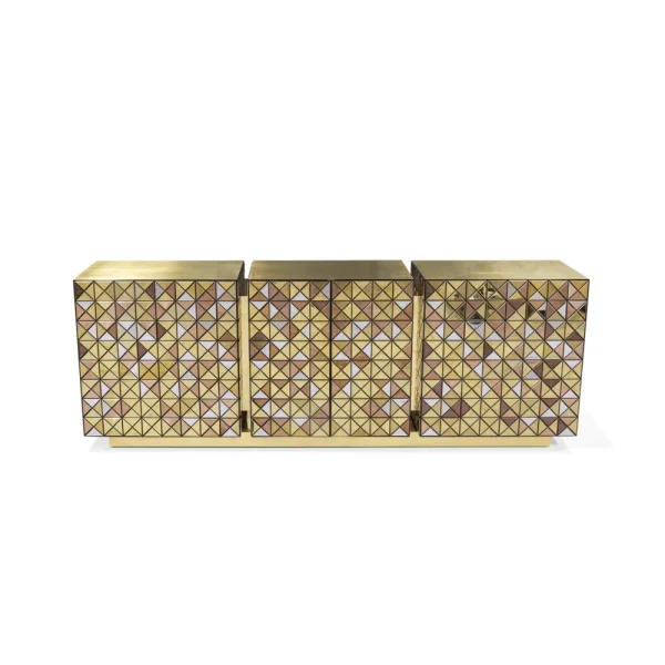 Bespoke Luxury Sideboard, Modern Vertical Fluted Design