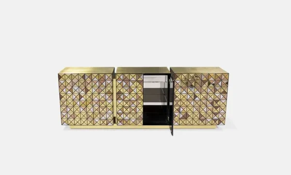 Bespoke Luxury Sideboard, Modern Vertical Fluted Design