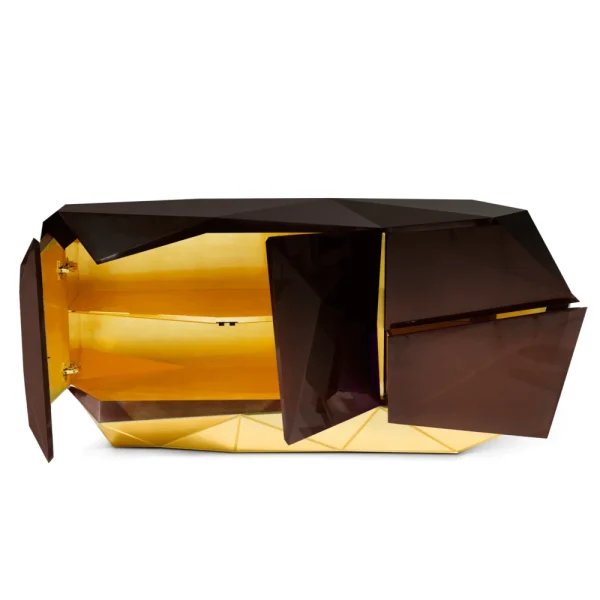 Bespoke Solid Wood Sideboard, Modern Fluted Wood Design