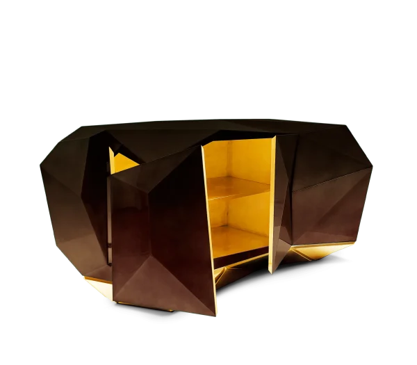 Bespoke Solid Wood Sideboard, Modern Fluted Wood Design