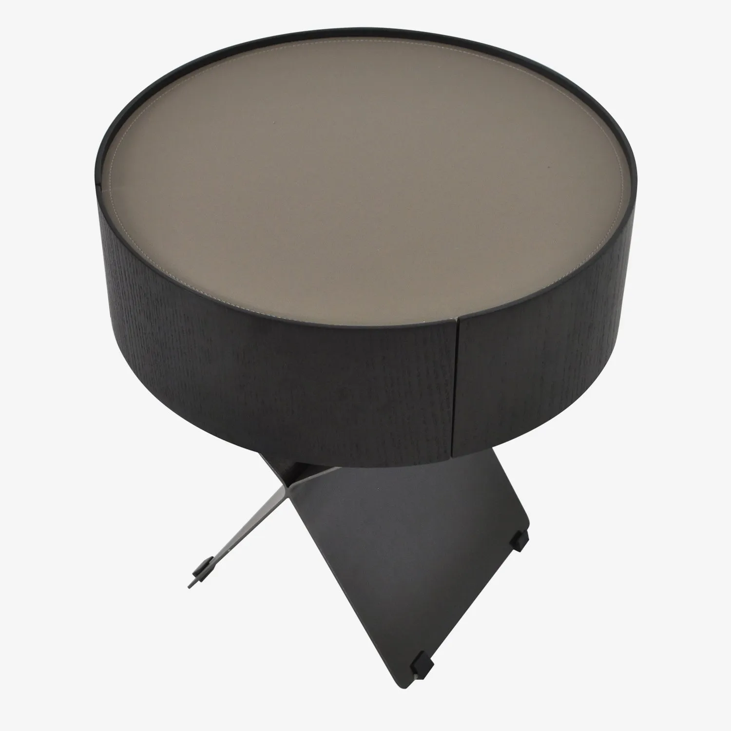 Mesillas de noche a medida, Mesillas de noche de lujo con tapa de cuero-4