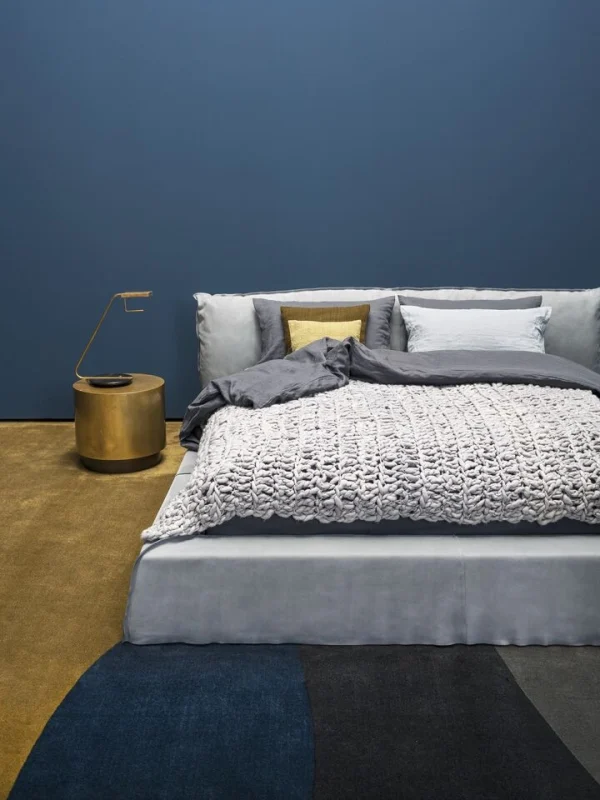 Cama de Muebles a Medida, Moderna Cama de Lujo Tapizada Acanalada-4