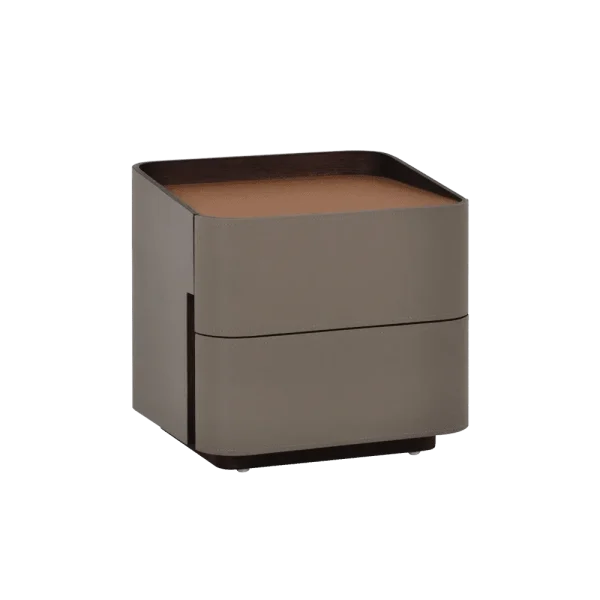 Mesillas de noche a medida, Mesillas de noche de cuero de lujo-1