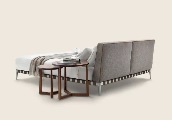 Camas tapizadas a medida, cama de lujo minimalista de tela-3