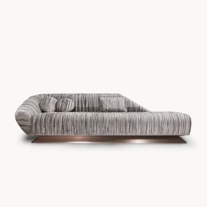 Luxury Bespoke Curved Sofa, Modern Sculptural Bouclé Couch-2
