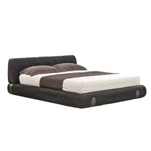 Luxury Custom Made Bed Furniture, Bespoke Modern Leather Bed-1