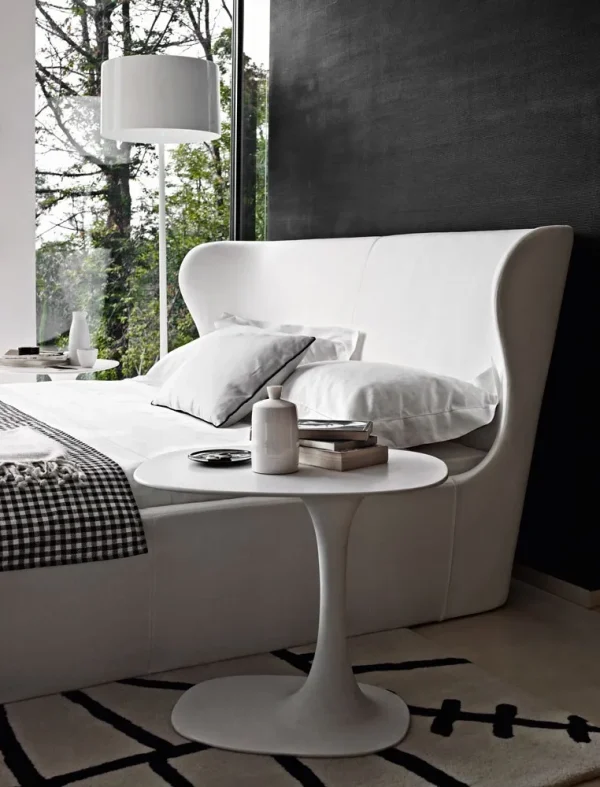 Camas modernas a medida, cama tapizada minimalista Wingback-4