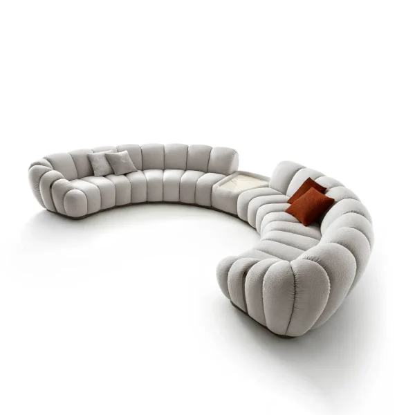 Modern Custom Cloud Couch, Luxury Modular Overstuffed Sofa-1