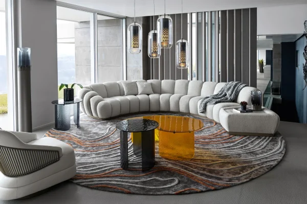 Modern Custom Cloud Couch, Luxury Modular Overstuffed Sofa-4