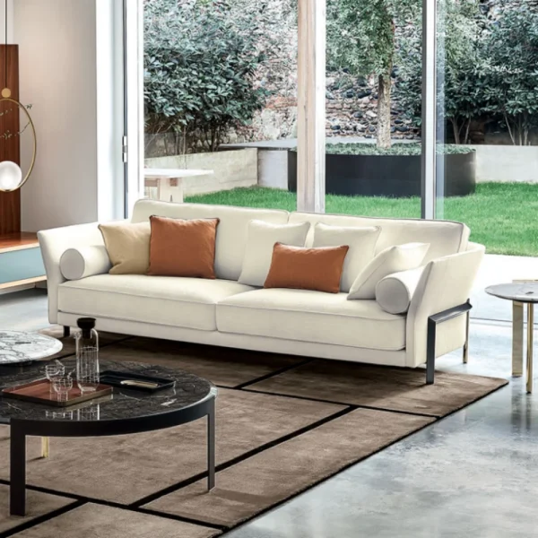 Modern Custom Order Sofa, Velvet Tufted Sectional Couch-3