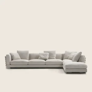 Sofá seccional moderno tejido a medida, varias distribuciones espaciales-3