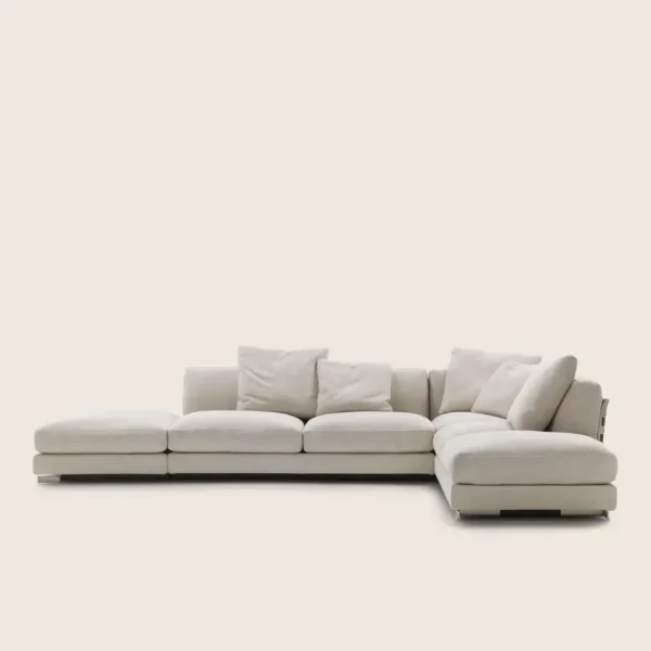 Sofá seccional moderno tejido a medida, varias distribuciones espaciales-5