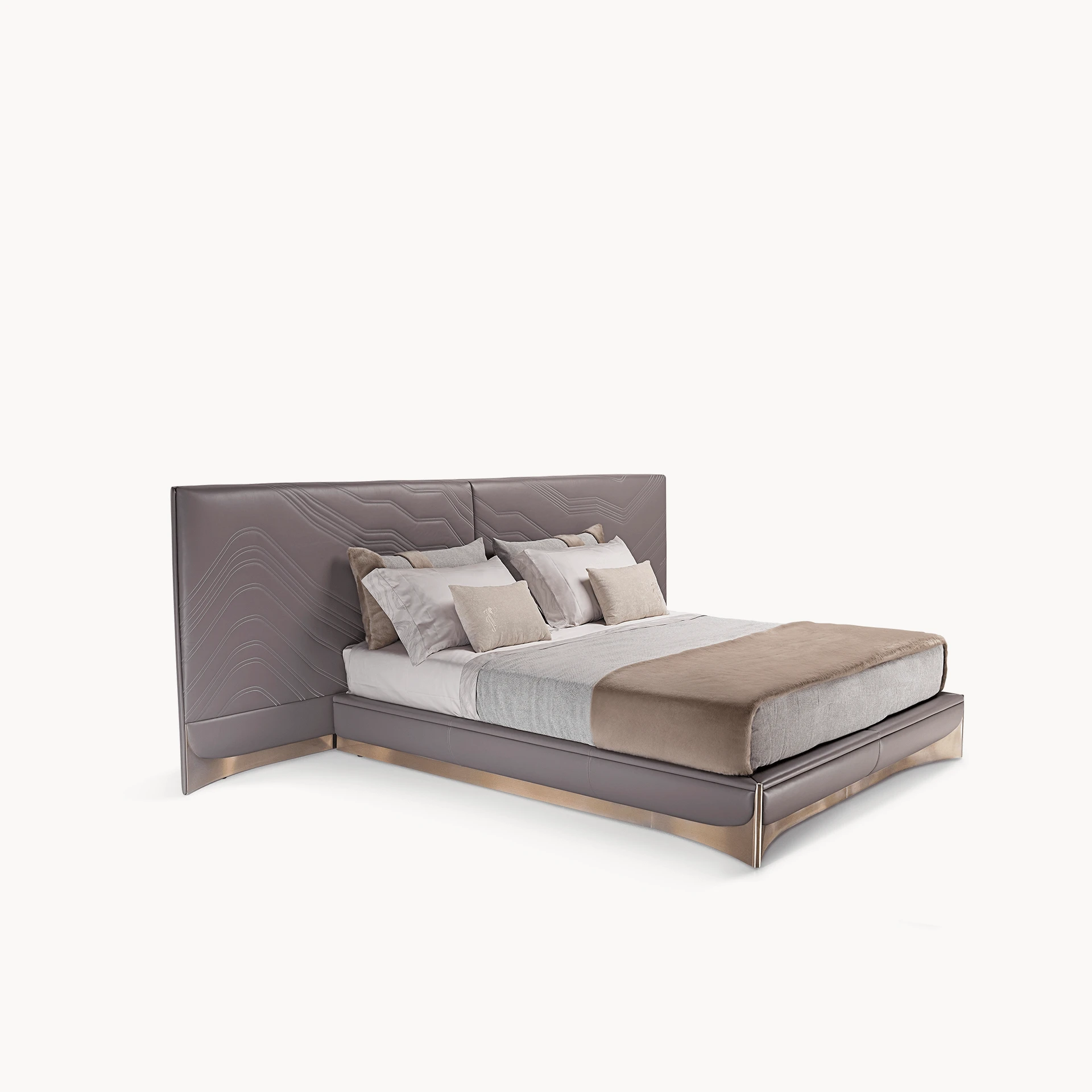 Refined Custom Huge Beds with Ultra-Wide Paneled Headboard-6