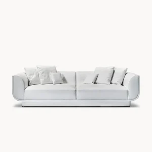 Refined Custom Made Couch, Modern Curved Sectional Sofa-1