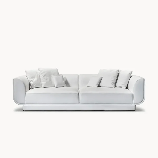 Refined Custom Made Couch, Modern Curved Sectional Sofa-1