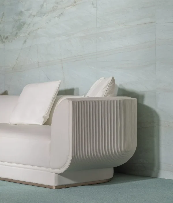 Refined Custom Made Couch, Modern Curved Sectional Sofa-2