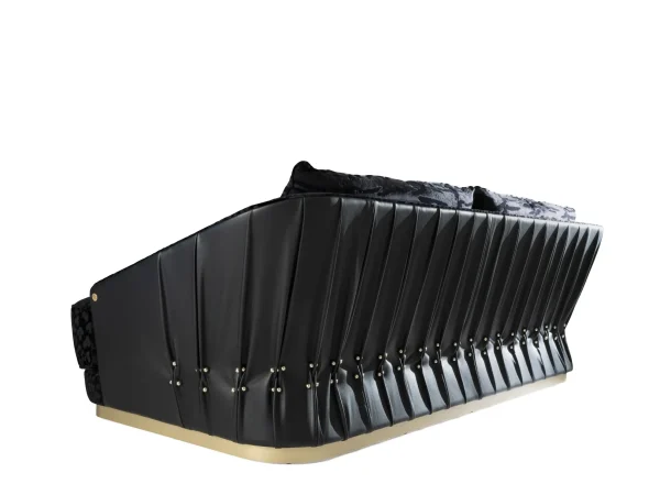 Sofá tapizado a medida refinado, cojín escalonado Sofá moderno-2