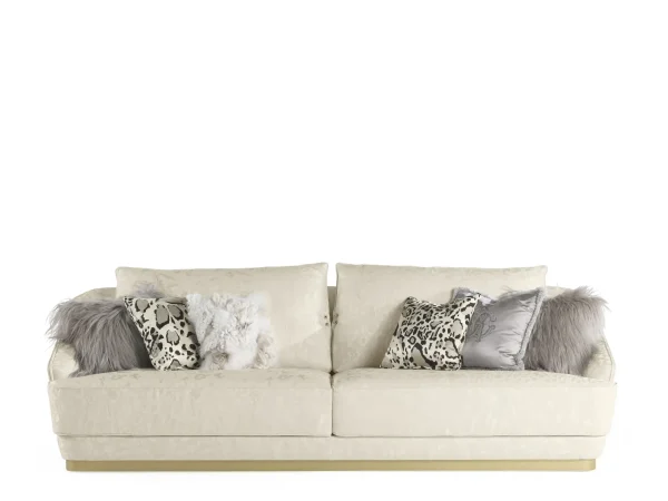 Sofá tapizado a medida refinado, cojín escalonado Sofá moderno-3