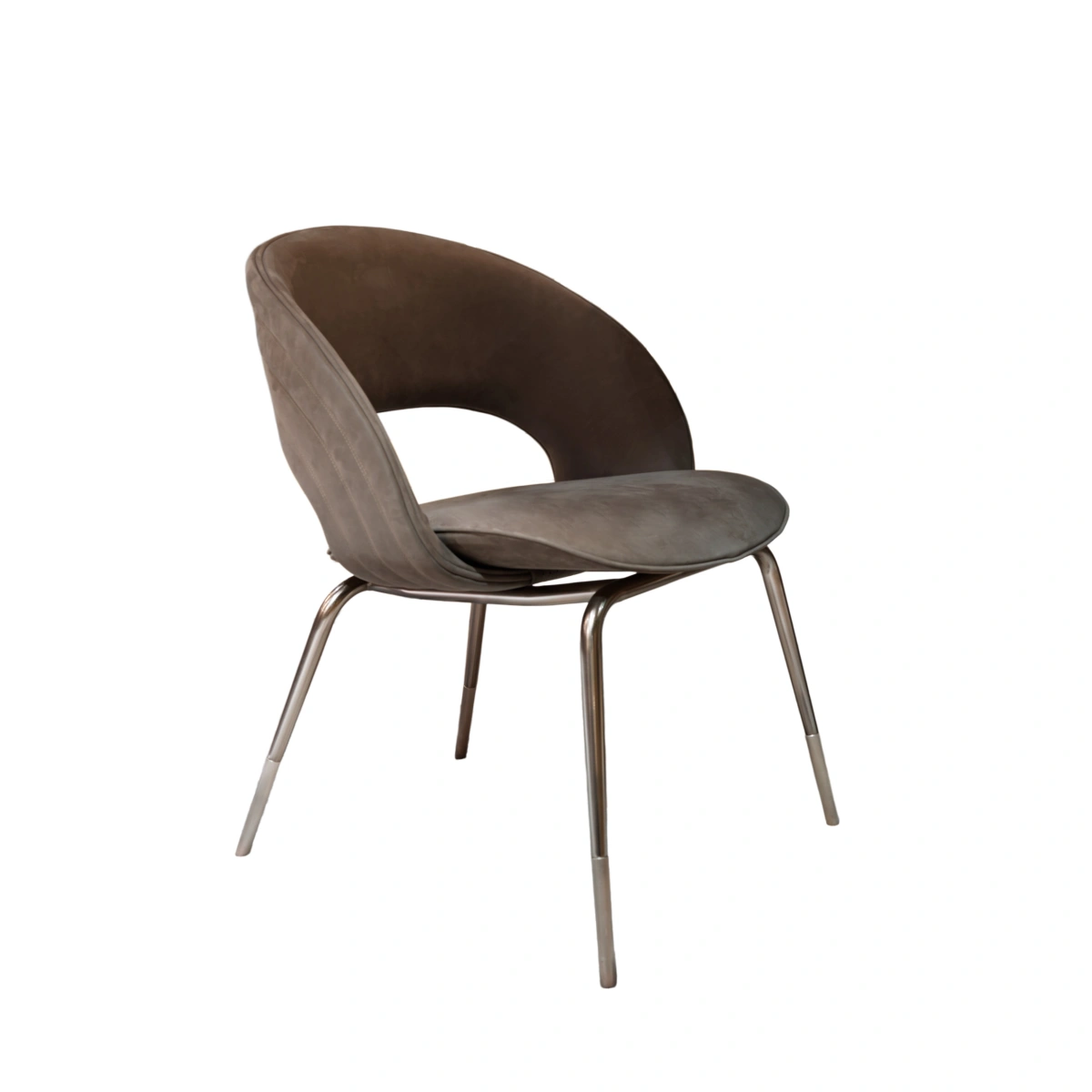 Round Back Dining Chair, Bespoke Modern Sculptural Design-1