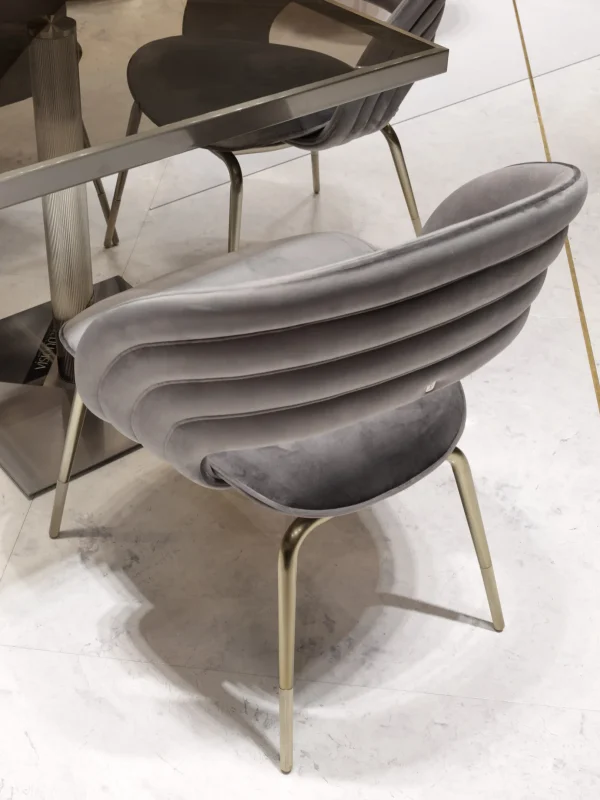 Round Back Dining Chair, Bespoke Modern Sculptural Design-3