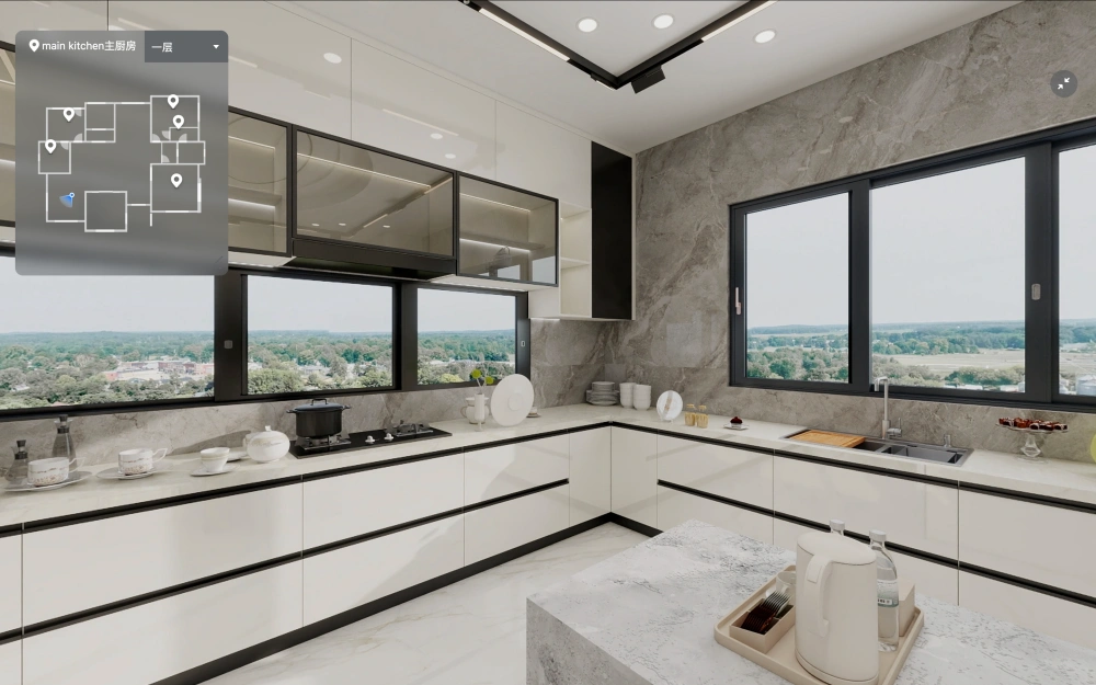 Whole House Customization 720° Case, Zambia Three-Story Villa