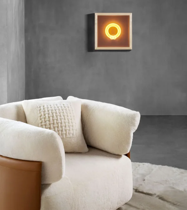 Bespoke Accent Chair, Luxury Shearling & Leather Armchair