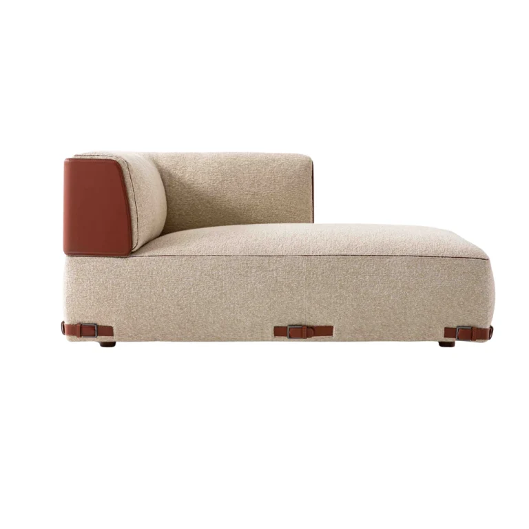 Bespoke Left Arm Chaise Lounge, Modern Sculptural Daybed