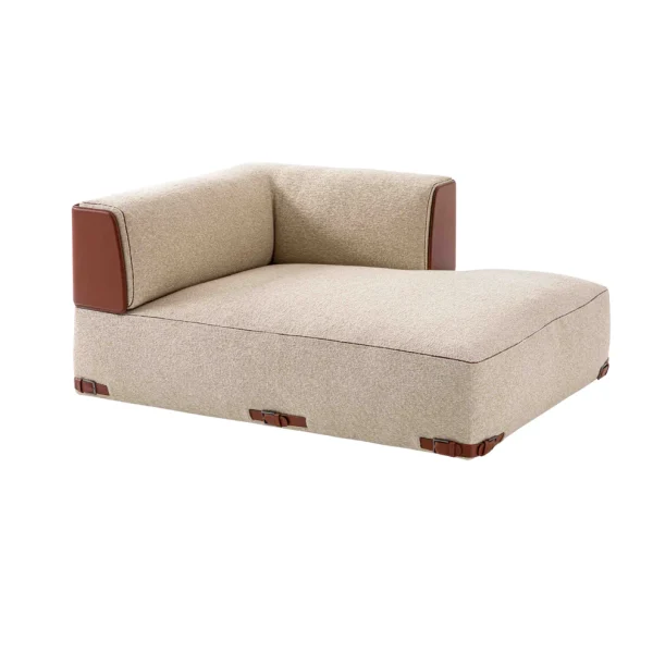 Bespoke Left Arm Chaise Lounge, Modern Sculptural Daybed