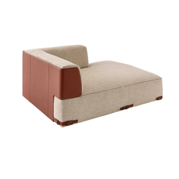 Bespoke Left Arm Chaise Lounge, Modern Sculptural Daybed