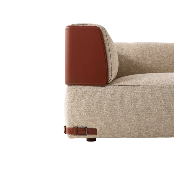 Bespoke Left Arm Chaise Lounge, Modern Sculptural Daybed