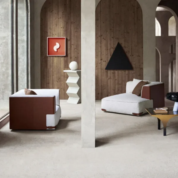 Bespoke Left Arm Chaise Lounge, Modern Sculptural Daybed