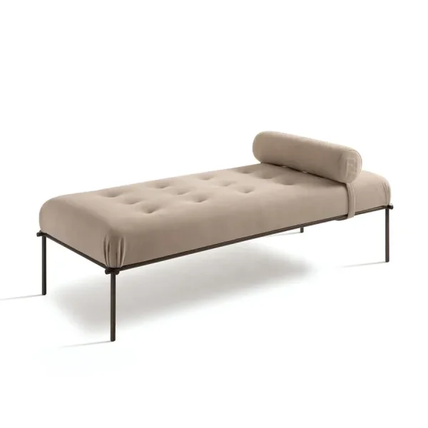 Bespoke Modern Bedroom Bench, Luxury Leather Tufted Daybed