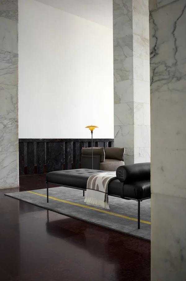 Bespoke Modern Bedroom Bench, Luxury Leather Tufted Daybed