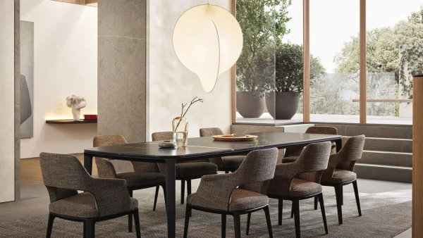 定制实木餐桌，极简主义美学设计