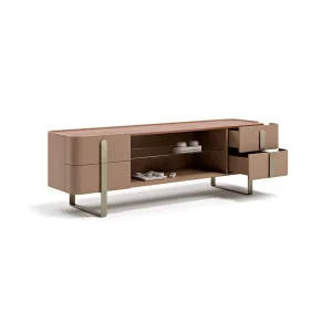 Bespoke TV Console Tables, Tiered Geometric Minimalism-1